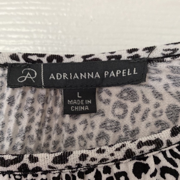 Black and white leopard print top - Picture 2 of 3